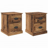 Szafka Nocna z szufladą 2 pcs Stare drewno 39 x 39 x 47.5 cm