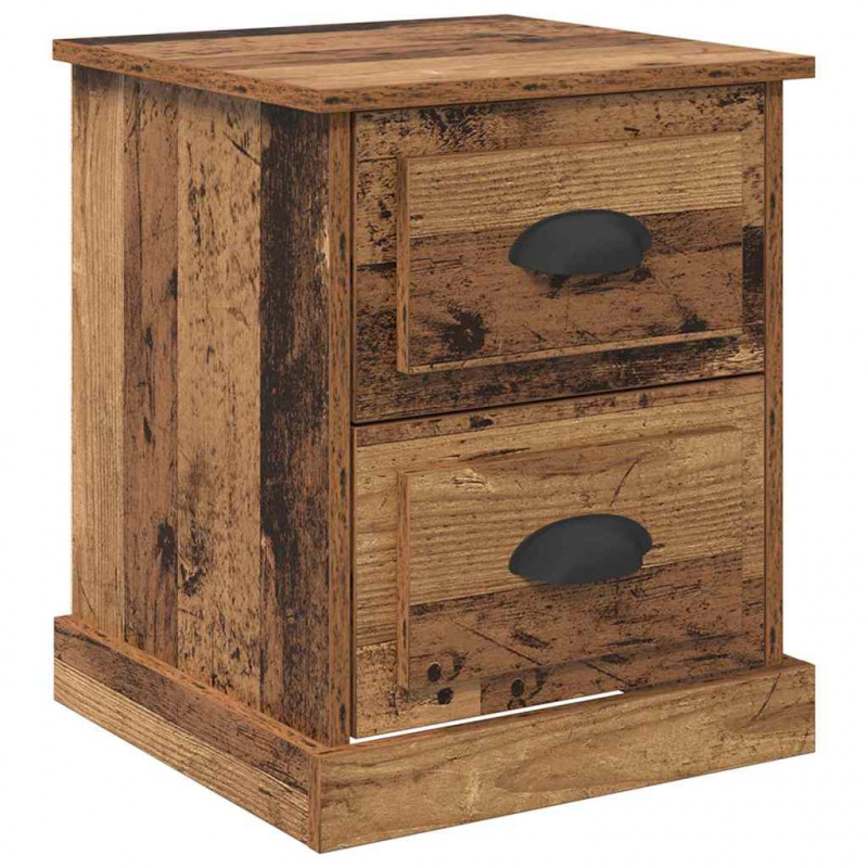 Szafka Nocna z szufladą 2 pcs Stare drewno 39 x 39 x 47.5 cm