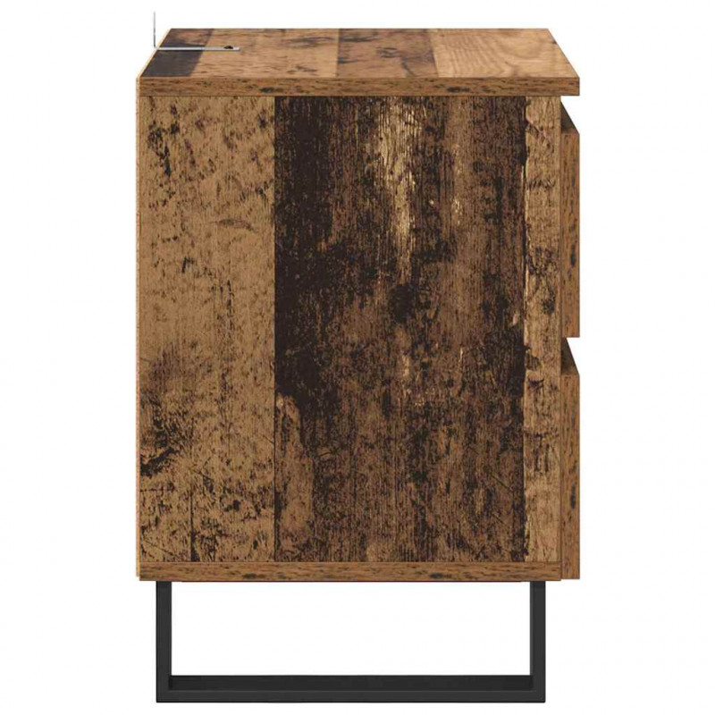 Szafka Nocna z szufladą 2 pcs Stare drewno 40 x 35 x 50 cm