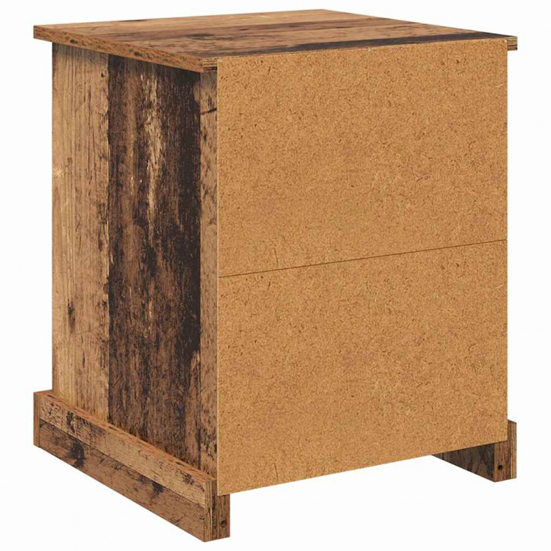 Szafka Nocna z szufladą 2 pcs Stare drewno 39 x 39 x 47.5 cm