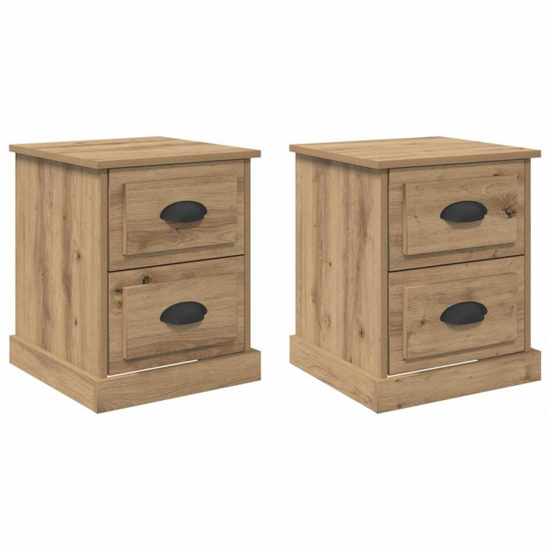 Szafka Nocna 2 pcs Dąb rzemieślniczy 39 x 39 x 47.5 cm