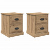 Szafka Nocna 2 pcs Dąb rzemieślniczy 39 x 39 x 47.5 cm