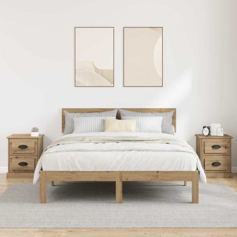 Szafka Nocna 2 pcs Dąb rzemieślniczy 39 x 39 x 47.5 cm