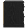 Szafka Nocna z szufladą 2 pcs Czarny Dąb 39 x 39 x 47.5 cm