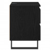 Szafka Nocna z szufladą 2 pcs Czarny Dąb 40 x 35 x 50 cm