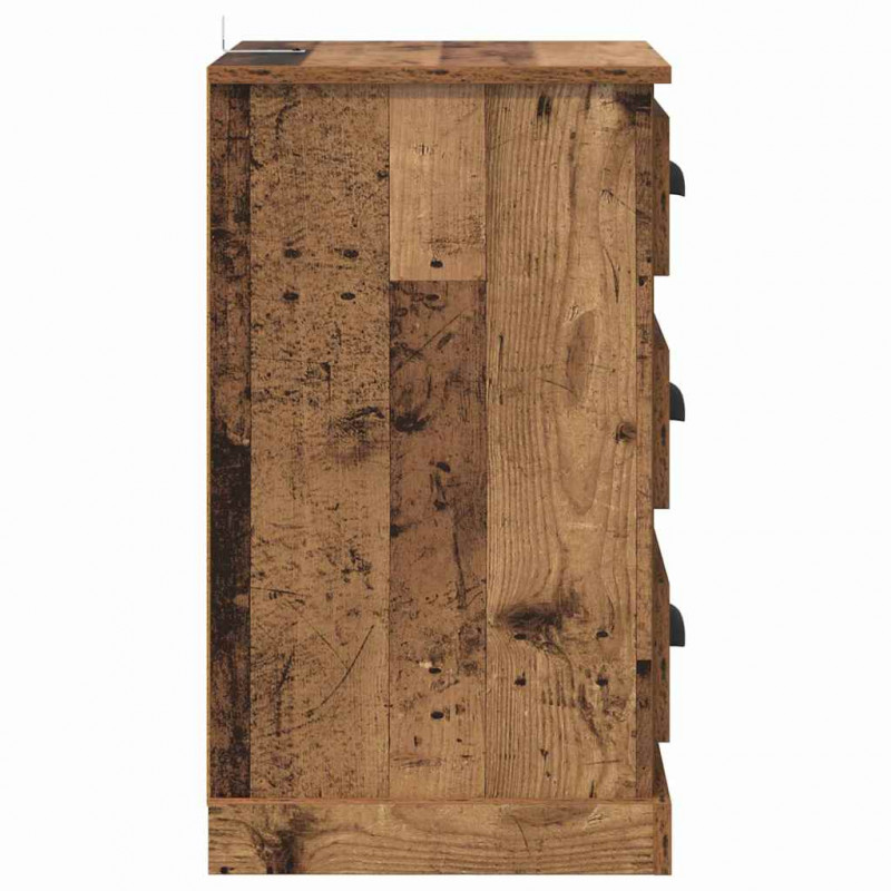Szafka Nocna z szufladą Stare drewno 39 x 39 x 67,5 cm