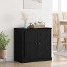 Bufet Czarny Dąb 70 x 35,5 x 67,5 cm Materiał drewnopochodny