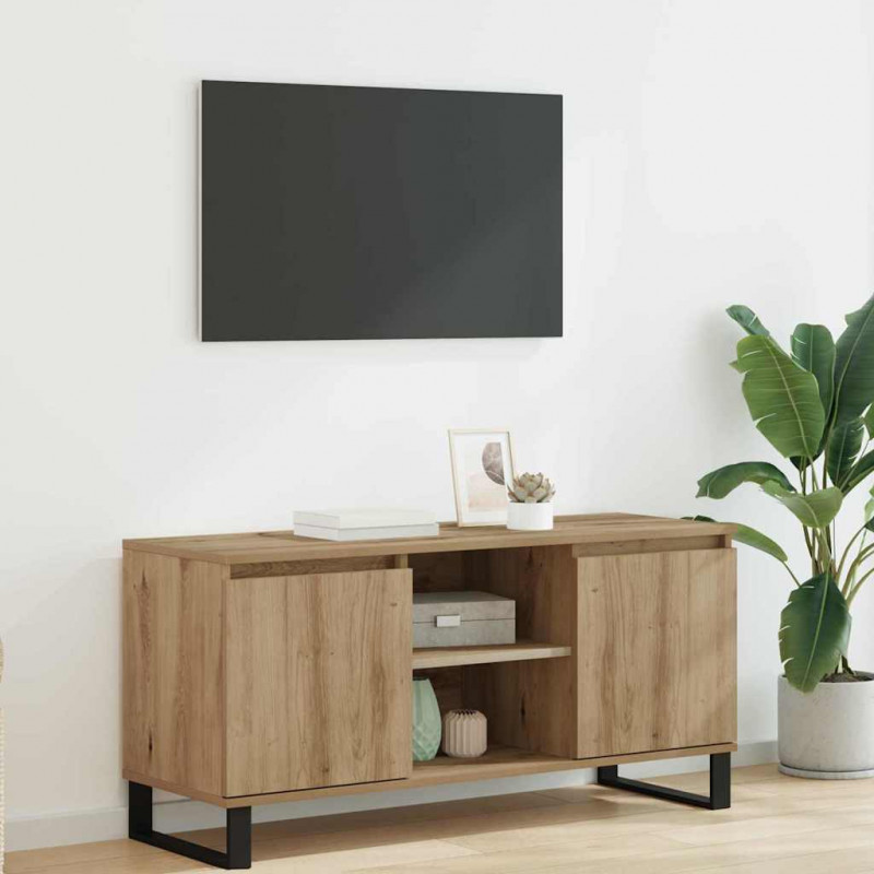 Szafka pod telewizor Dąb rzemieślniczy 104 x 35 x 50 cm