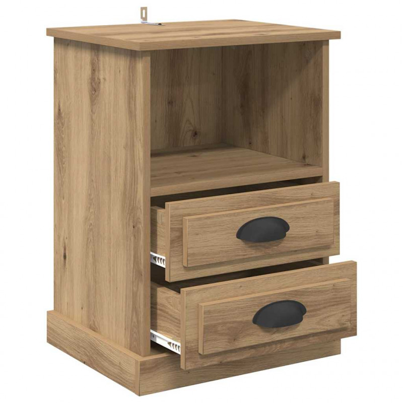 Szafka Nocna z szufladą 2 pcs Dąb rzemieślniczy 36 x 43 x 60 cm