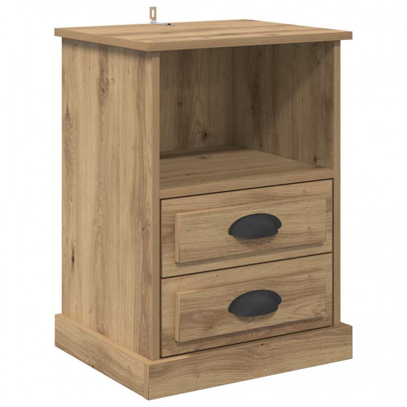 Szafka Nocna z szufladą 2 pcs Dąb rzemieślniczy 36 x 43 x 60 cm