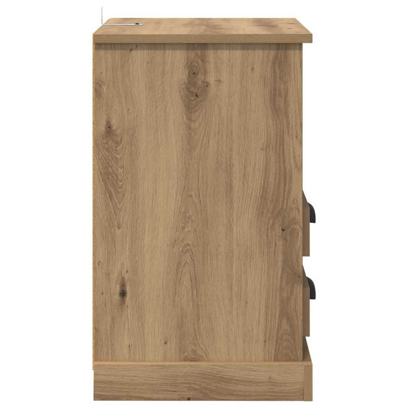 Szafka Nocna z szufladą 2 pcs Dąb rzemieślniczy 36 x 43 x 60 cm