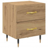 Szafka Nocna 2 pcs Dąb rzemieślniczy 40 x 35 x 47,5 cm