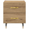 Szafka Nocna 2 pcs Dąb rzemieślniczy 40 x 35 x 47,5 cm