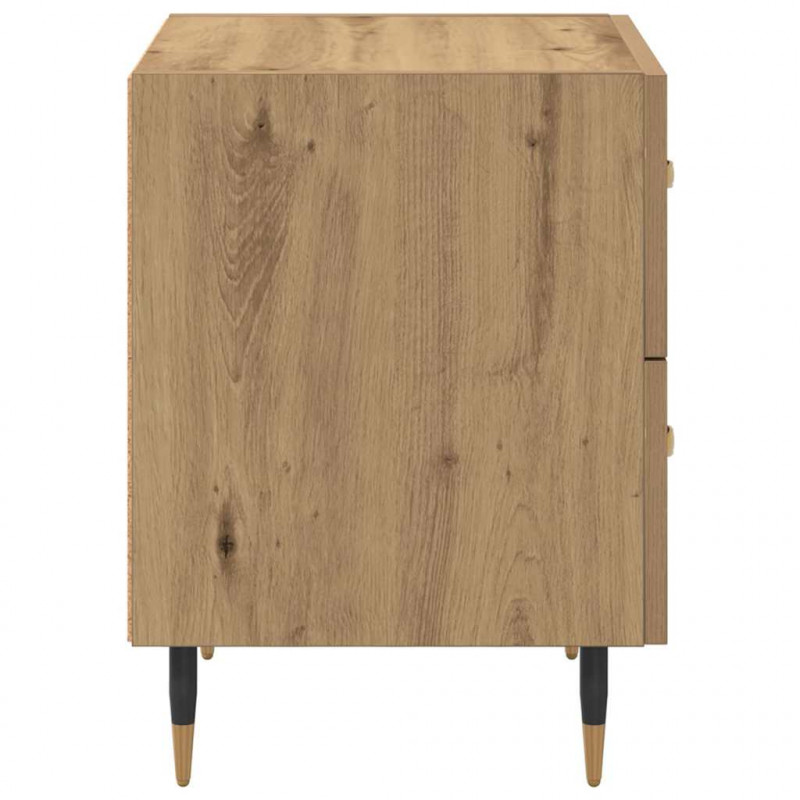 Szafka Nocna 2 pcs Dąb rzemieślniczy 40 x 35 x 47,5 cm