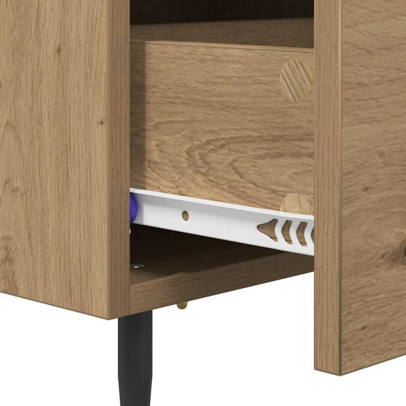 Szafka Nocna 2 pcs Dąb rzemieślniczy 40 x 35 x 47,5 cm
