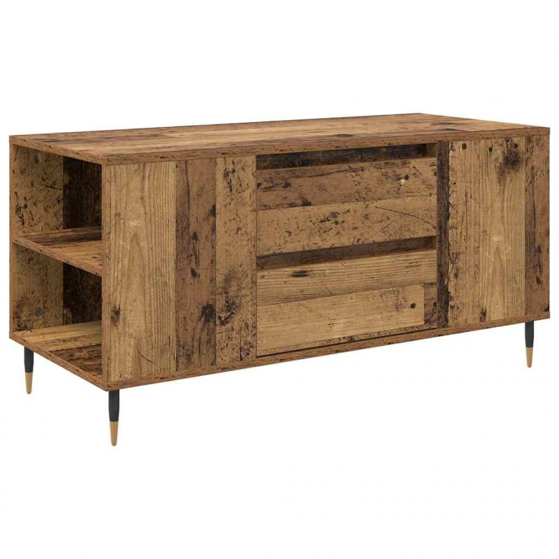 Stolik kawowy z szufladą Stare drewno 102 x 44,5 x 50 cm