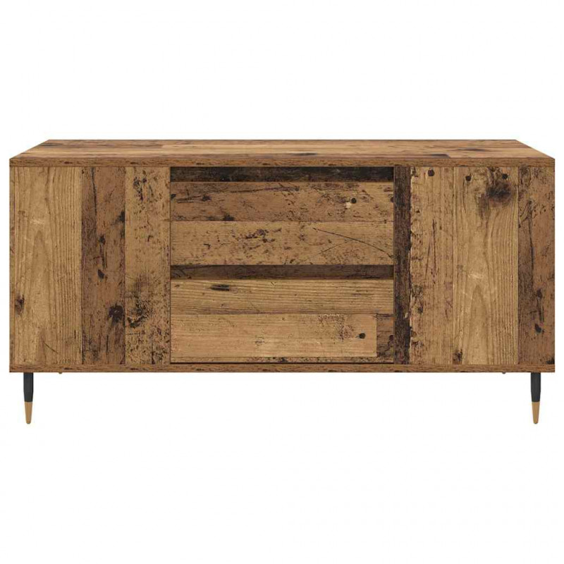 Stolik kawowy z szufladą Stare drewno 102 x 44,5 x 50 cm