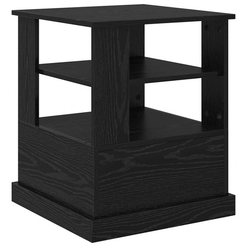 Szafka Nocna Czarny Dąb 50 x 50 x 60 cm Materiał drewnopochodny