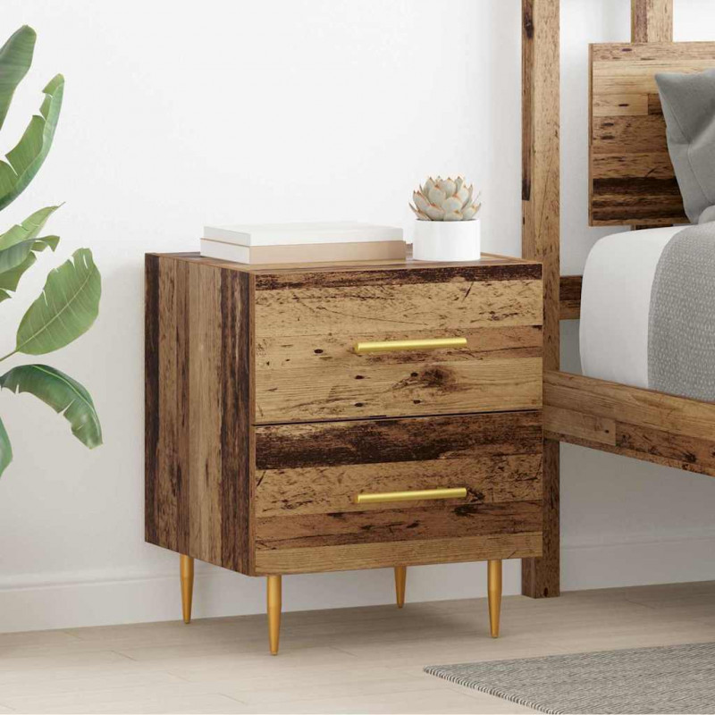 Szafka Nocna z szufladą 2 pcs Stare drewno 40 x 35 x 47,5 cm