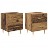 Szafka Nocna z szufladą 2 pcs Stare drewno 40 x 35 x 47,5 cm