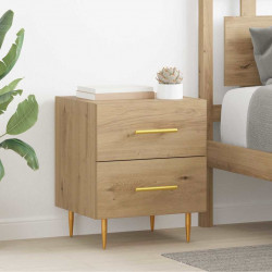 Szafka Nocna 2 pcs Dąb rzemieślniczy 40 x 35 x 47,5 cm