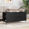 Stolik kawowy z szufladą Czarny Dąb 102 x 44,5 x 50 cm