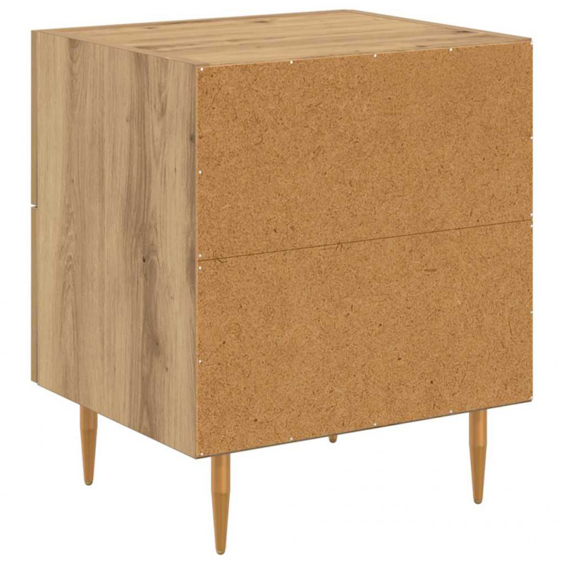 Szafka Nocna 2 pcs Dąb rzemieślniczy 40 x 35 x 47,5 cm
