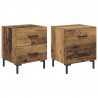 Szafka Nocna z szufladą 2 pcs Stare drewno 40 x 35 x 47,5 cm