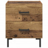 Szafka Nocna z szufladą 2 pcs Stare drewno 40 x 35 x 47,5 cm