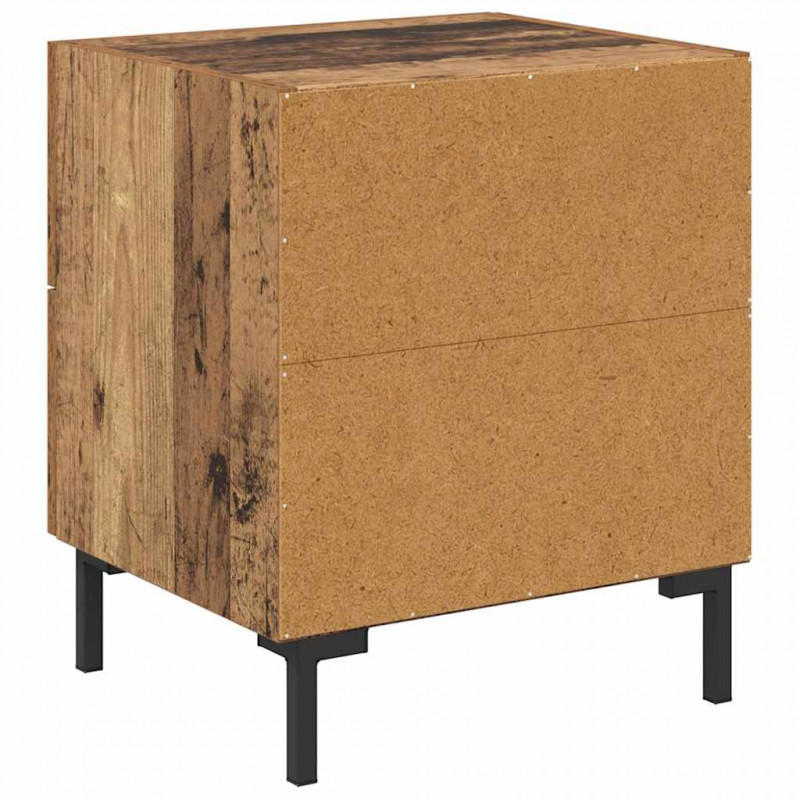 Szafka Nocna z szufladą 2 pcs Stare drewno 40 x 35 x 47,5 cm