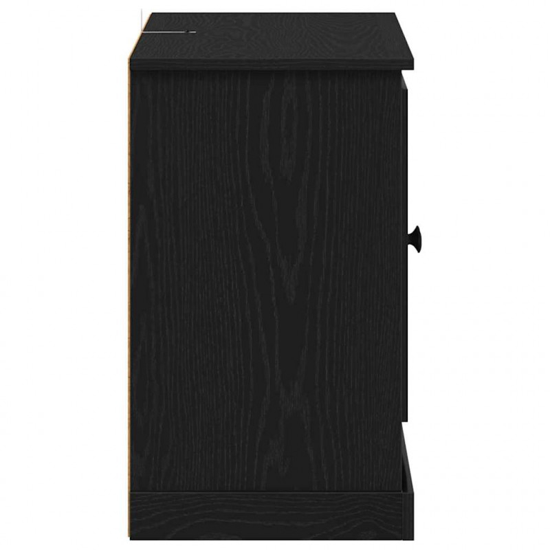 Bufet Czarny Dąb 100 x 35,5 x 60 cm Materiał drewnopochodny