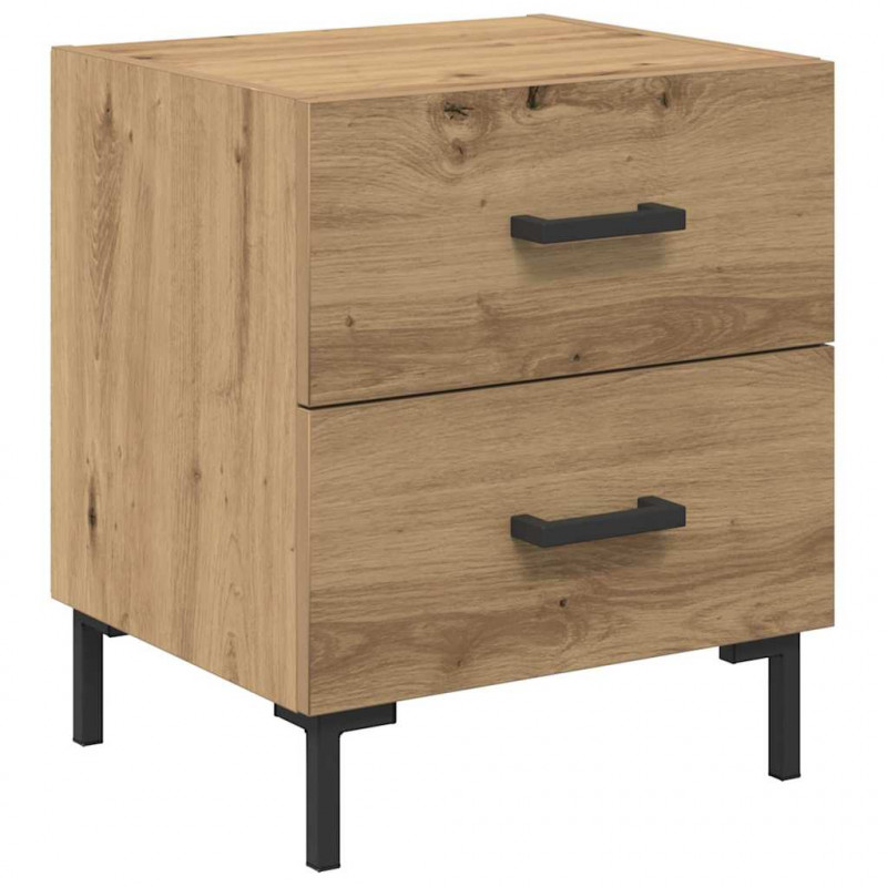 Szafka Nocna 2 pcs Dąb rzemieślniczy 40 x 35 x 47,5 cm