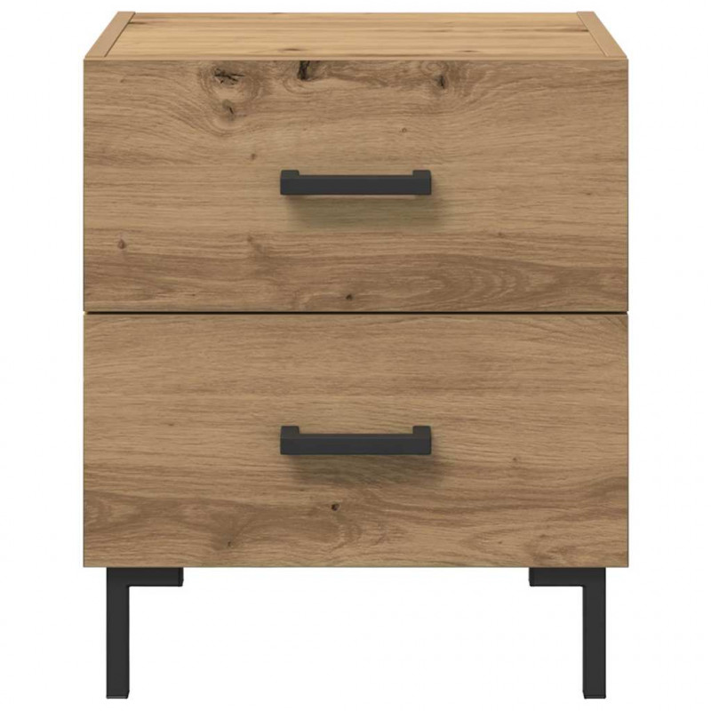 Szafka Nocna 2 pcs Dąb rzemieślniczy 40 x 35 x 47,5 cm