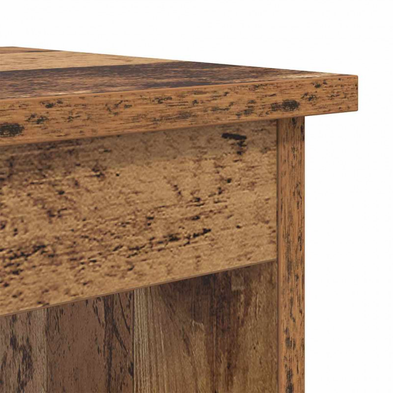 Stolik kawowy 3 pcs Stare drewno Materiał drewnopochodny