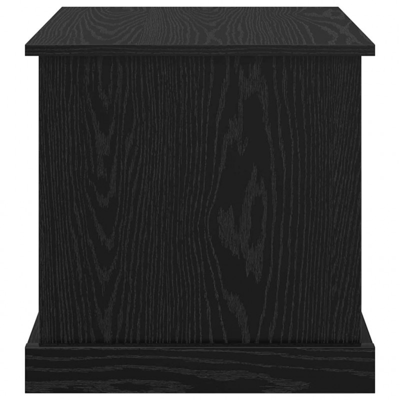 Stolik kawowy 3 pcs Czarny Dąb Materiał drewnopochodny