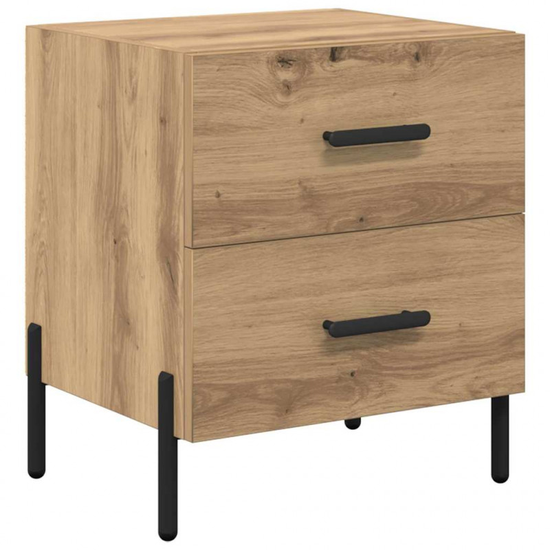 Szafka Nocna 2 pcs Dąb rzemieślniczy 40 x 35 x 47,5 cm
