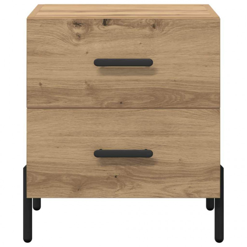 Szafka Nocna 2 pcs Dąb rzemieślniczy 40 x 35 x 47,5 cm