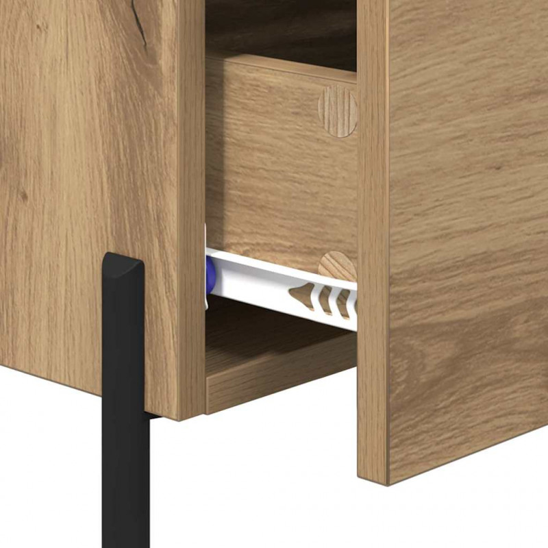 Szafka Nocna 2 pcs Dąb rzemieślniczy 40 x 35 x 47,5 cm