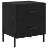 Szafka Nocna z szufladą 2 pcs Czarny Dąb 40 x 35 x 47,5 cm