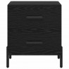 Szafka Nocna z szufladą 2 pcs Czarny Dąb 40 x 35 x 47,5 cm