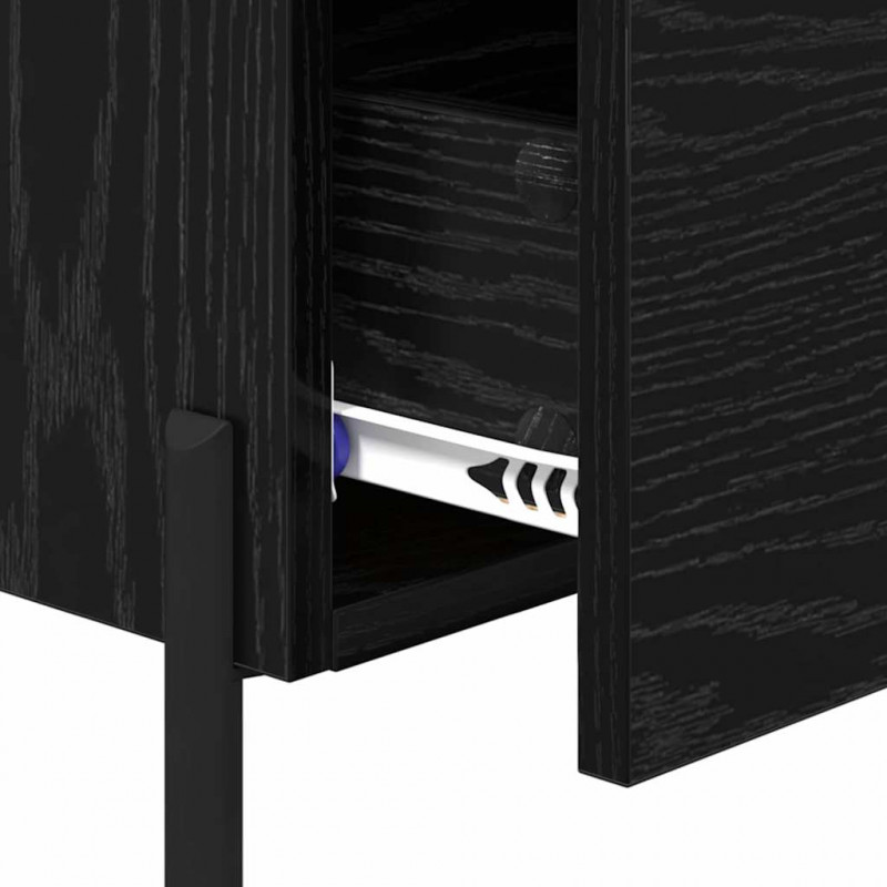 Szafka Nocna z szufladą 2 pcs Czarny Dąb 40 x 35 x 47,5 cm