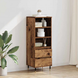 Highboard Stare drewno 40 x 36 x 110 cm Materiał drewnopochodny