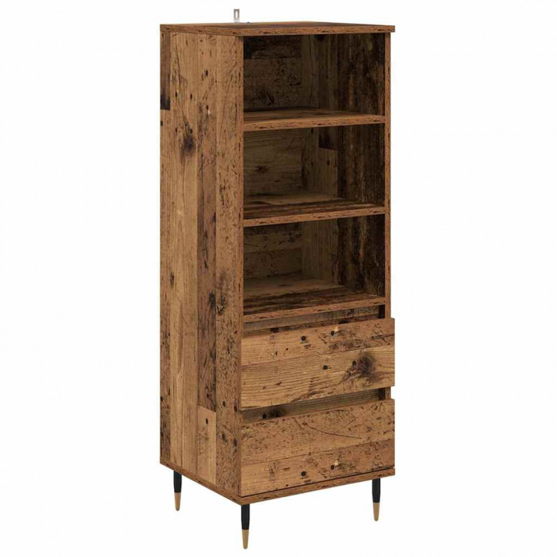 Highboard Stare drewno 40 x 36 x 110 cm Materiał drewnopochodny