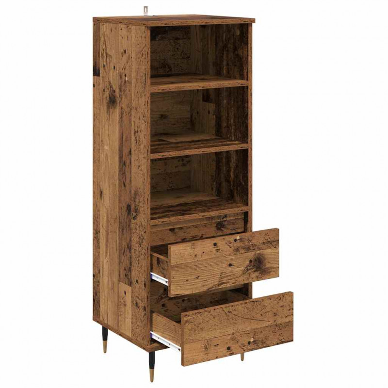 Highboard Stare drewno 40 x 36 x 110 cm Materiał drewnopochodny