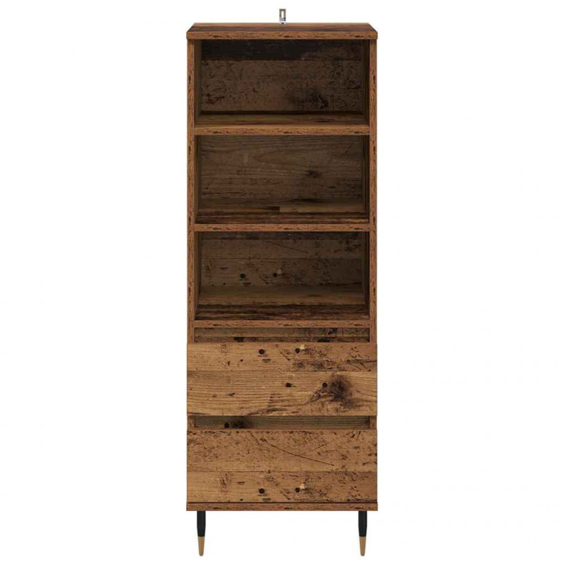 Highboard Stare drewno 40 x 36 x 110 cm Materiał drewnopochodny