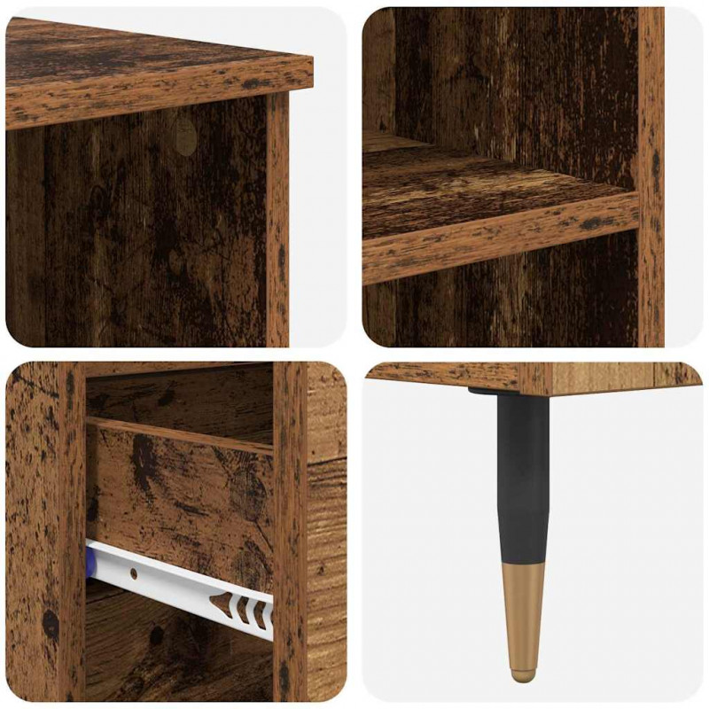Highboard Stare drewno 40 x 36 x 110 cm Materiał drewnopochodny