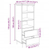 Highboard z szufladą Dąb rzemieślniczy 40 x 36 x 110 cm
