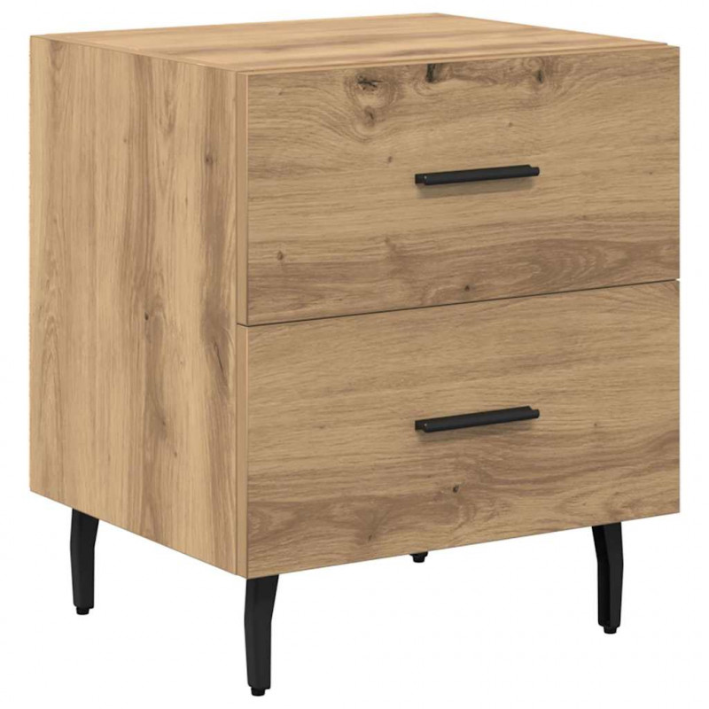 Szafka Nocna 2 pcs Dąb rzemieślniczy 40 x 35 x 47,5 cm