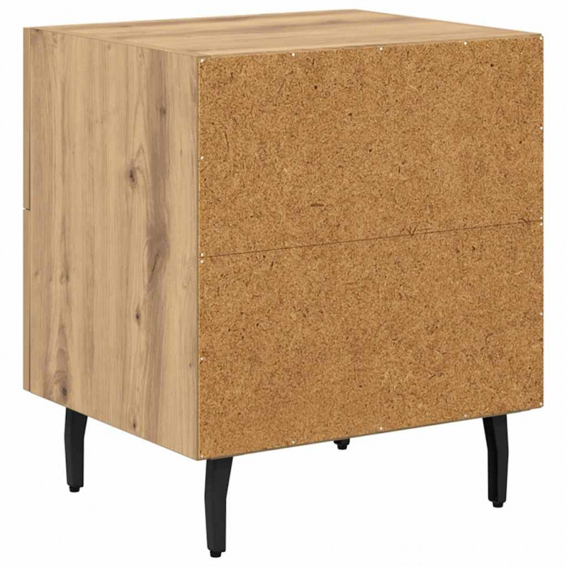 Szafka Nocna 2 pcs Dąb rzemieślniczy 40 x 35 x 47,5 cm
