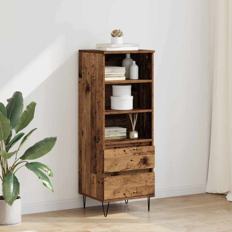 Highboard Stare drewno 40 x 36 x 110 cm Materiał drewnopochodny